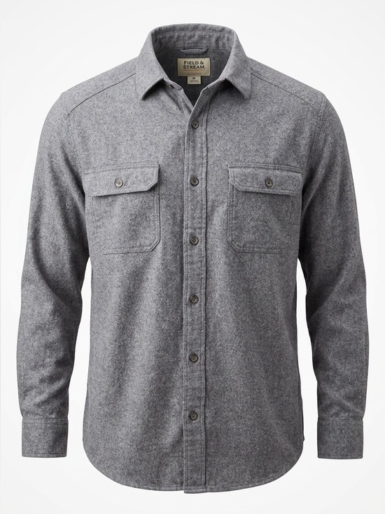 Field & Stream Other - Field & Stream Men's Gray Button-Down Flannel Shirt